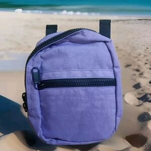 BP Purple Mini Nylon Backpack Nordstrom Zipper Micro Unisex Packable Travel New